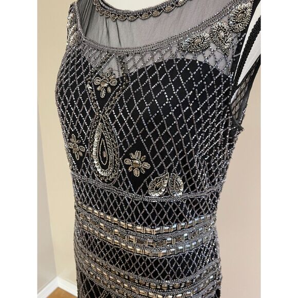 Lara beaded little black dress 33575. Size 10. - Picture 2 of 10